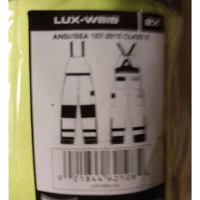 Unisex. Safety Occunomix Class E Hi Vis Cold Weather Bib Pants yellow/Black XXL