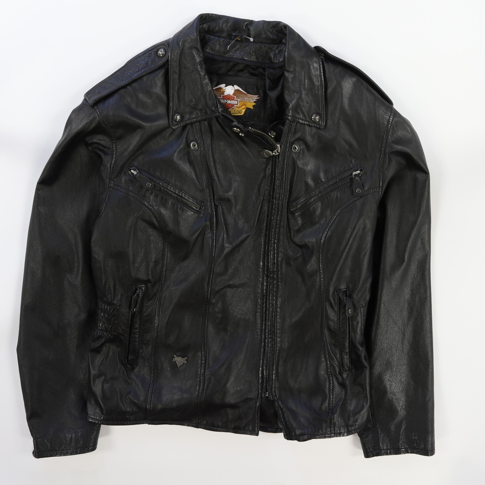 ジャケット・アウター VINTAGE Harley-Davidson Motorcycle Jkt Vintage Harley Davidson Leather Motorcycle Jacket Womens