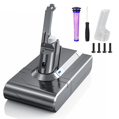 For Dyson V8 Battery 21.6V 6000mAh V8 Animal SV10 V8 Absolute V8 Fluffy V8 Motor