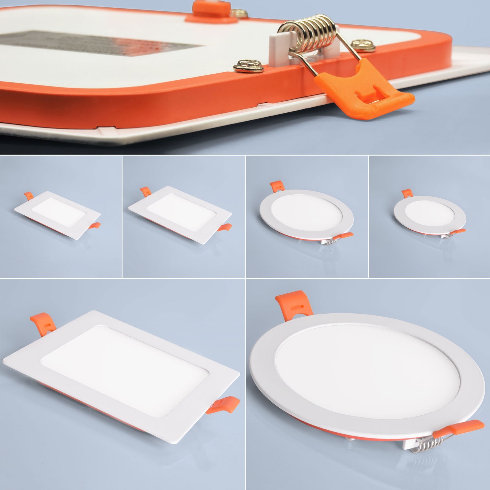 LED Panel ultraslim FLACH Einbaustrahler Einbauspot Deckenspot Spot 6W 12W 18W