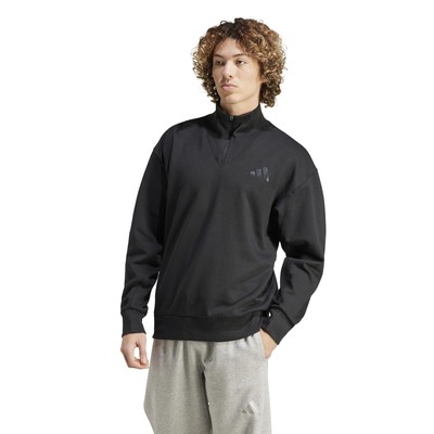 Мужские толстовки и свитшоты adidas All SZN Fleece на молнии 1/4 Crew