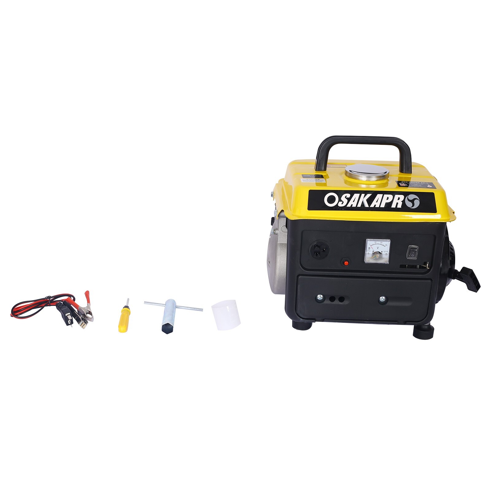 Light Portable Generator 2-Cycle Gas Powered Peak 900W Power Supply Camping Use