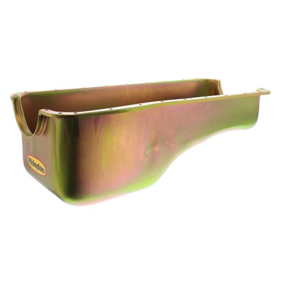 Milodon 30745 Oil Pan Steel Gold Iridited 5 qt. Ford