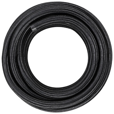 VEVOR 6AN 20 FT Fuel Line Kit Stainless Steel Nylon Braided 12 Hose End Fitting