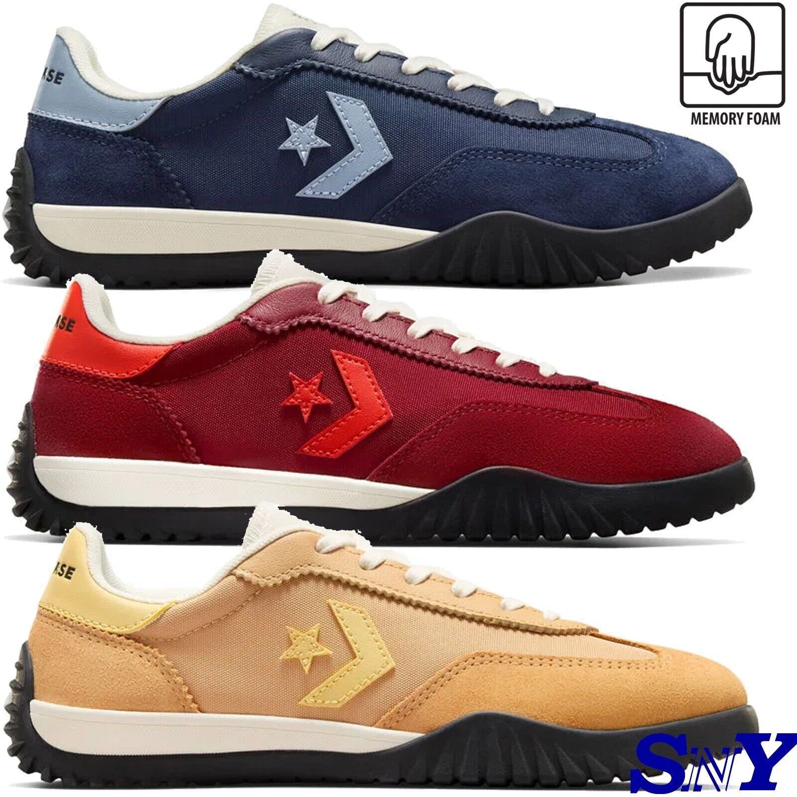 CONVERSE Men's Run Star Trainer Retro Sport Memory Foam CONVERSE Men's Run Star Trainer Retro Sport Memory Foam