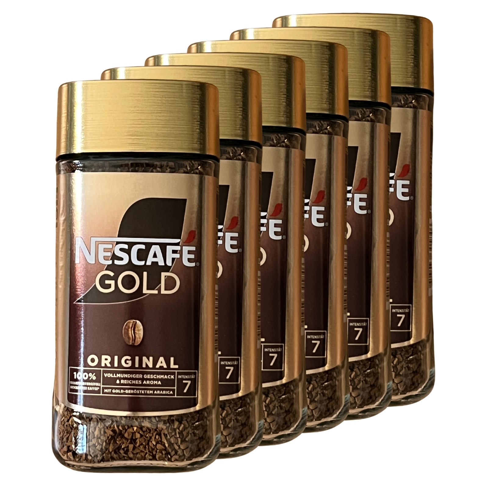 Nescafe Gold Nachfüllpack 6er Pack (6x150g Packung) + usy Block