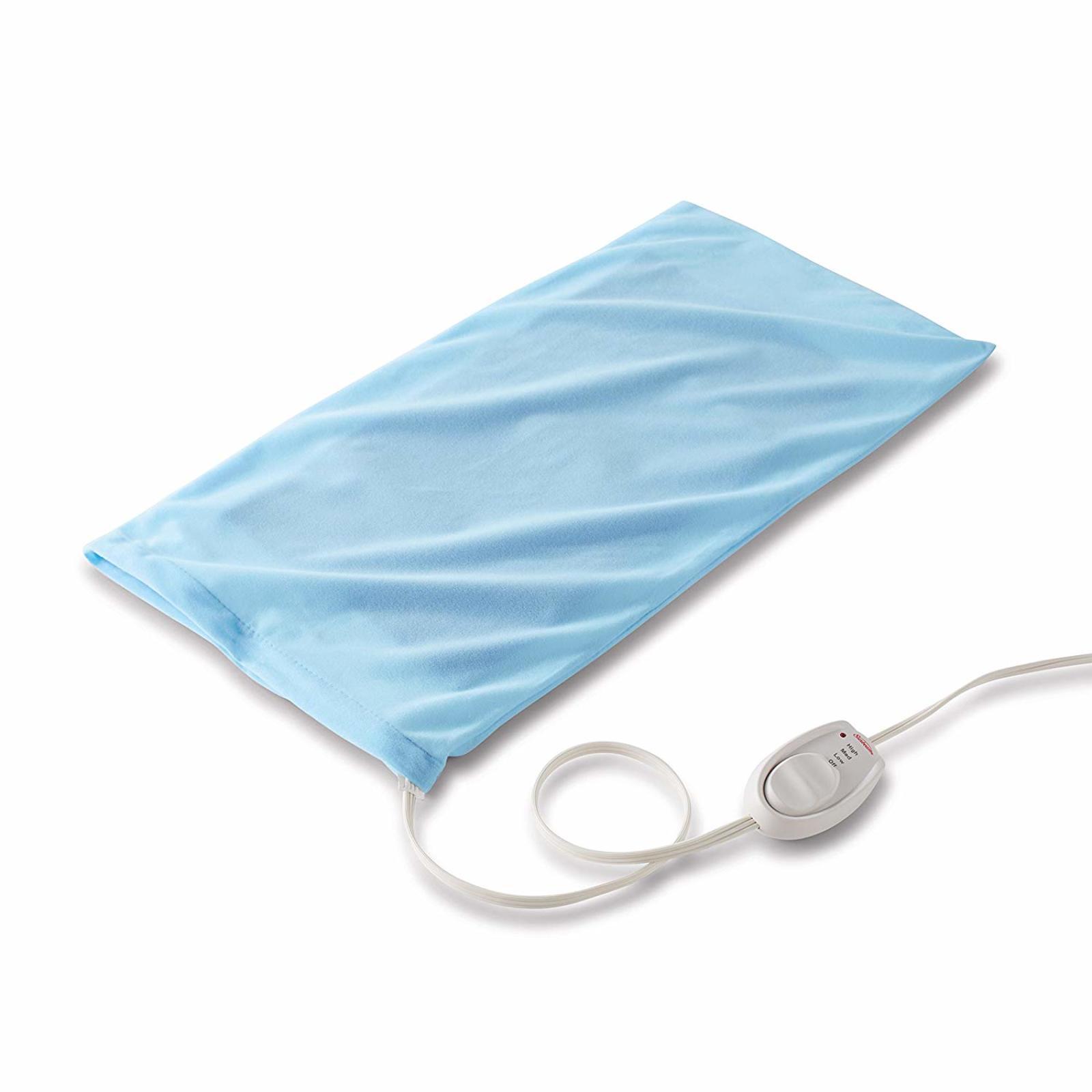 Sunbeam Electric Heating Pad Soft Hot Moist Dry Heat Back Pain Pad