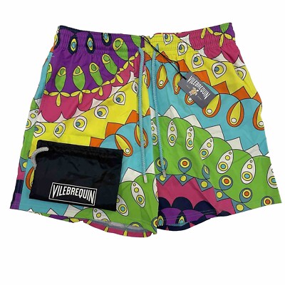 Vilebrequin Mens Swim Shorts - Moorise Waves 1980 Superflex Style: MSOU1F80