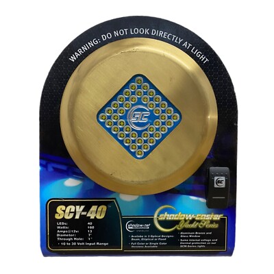 Shadow-Caster SCY-40 Great White Yacht Series Round LED Underwater Light Display