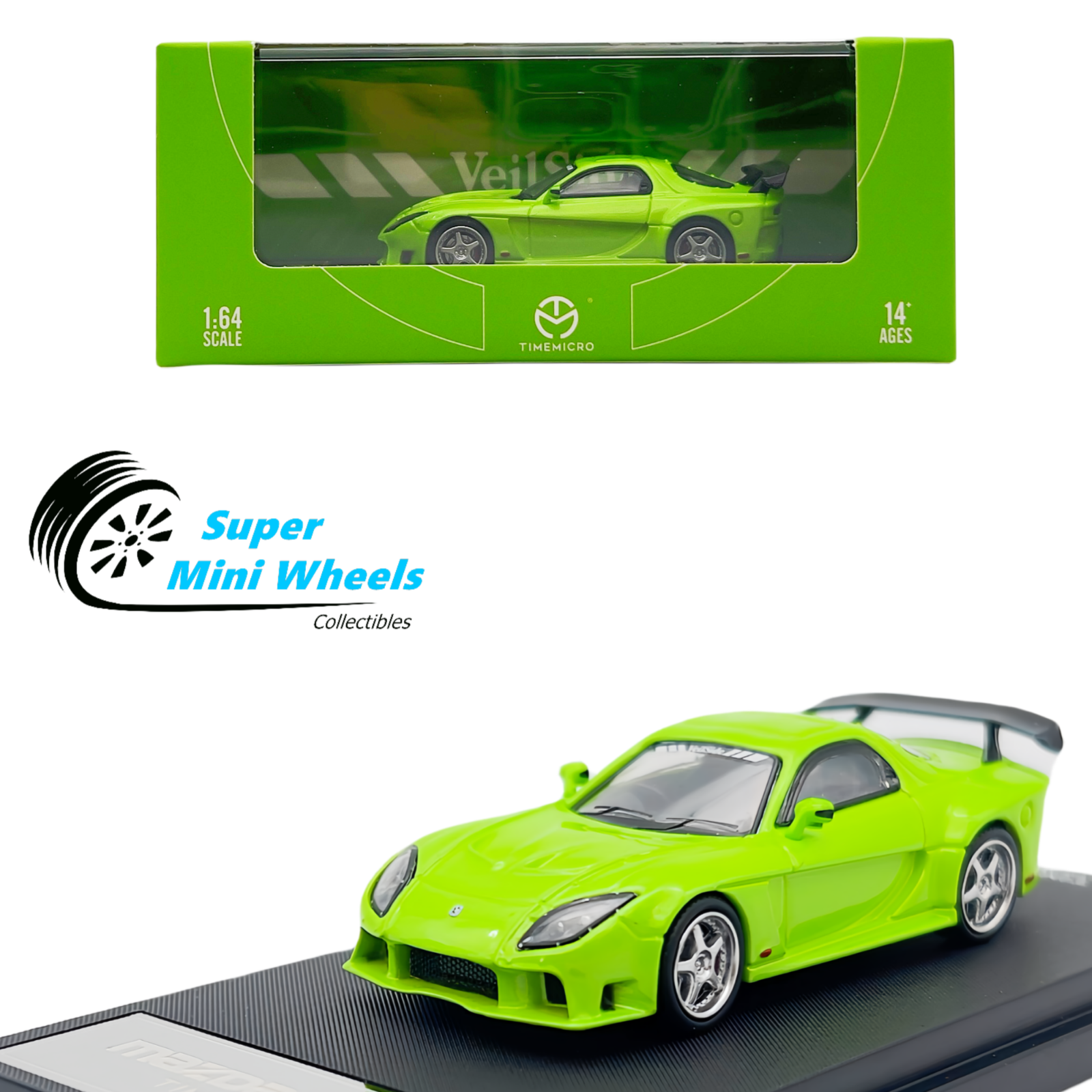 TIMEMICRO マツダ RX-7 VeilSide フィギュア付き Amazon | 1/64 Timemicro マツダ RX7 ヴェイルサイド VeilSide
