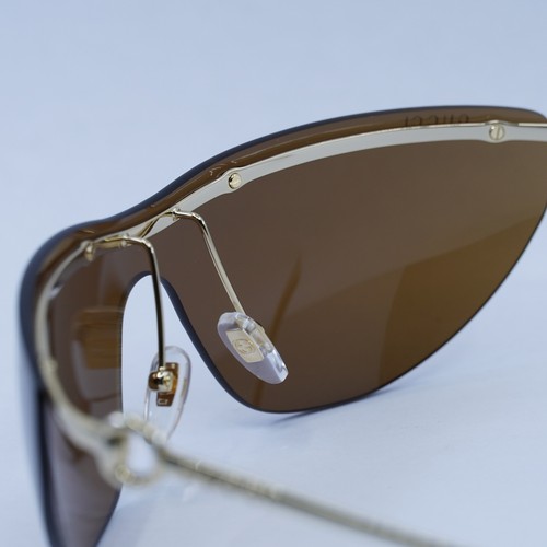 Pre-owned Gucci Gg1700s 004 Endura Gold/brown 99-1-125 Sunglasses Authentic