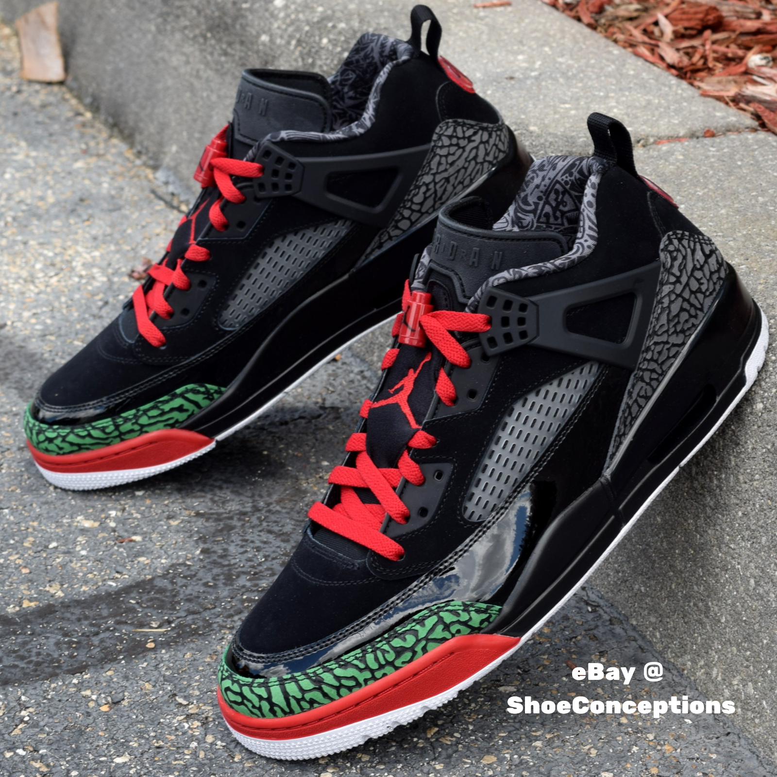 Nike Air Jordan Spizike Low Shoes Black Varsity Red FQ1759