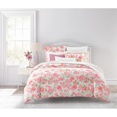 Sky Blushing Hydrangea Collection Full /Queen Duvet Cover & Shams Set $260