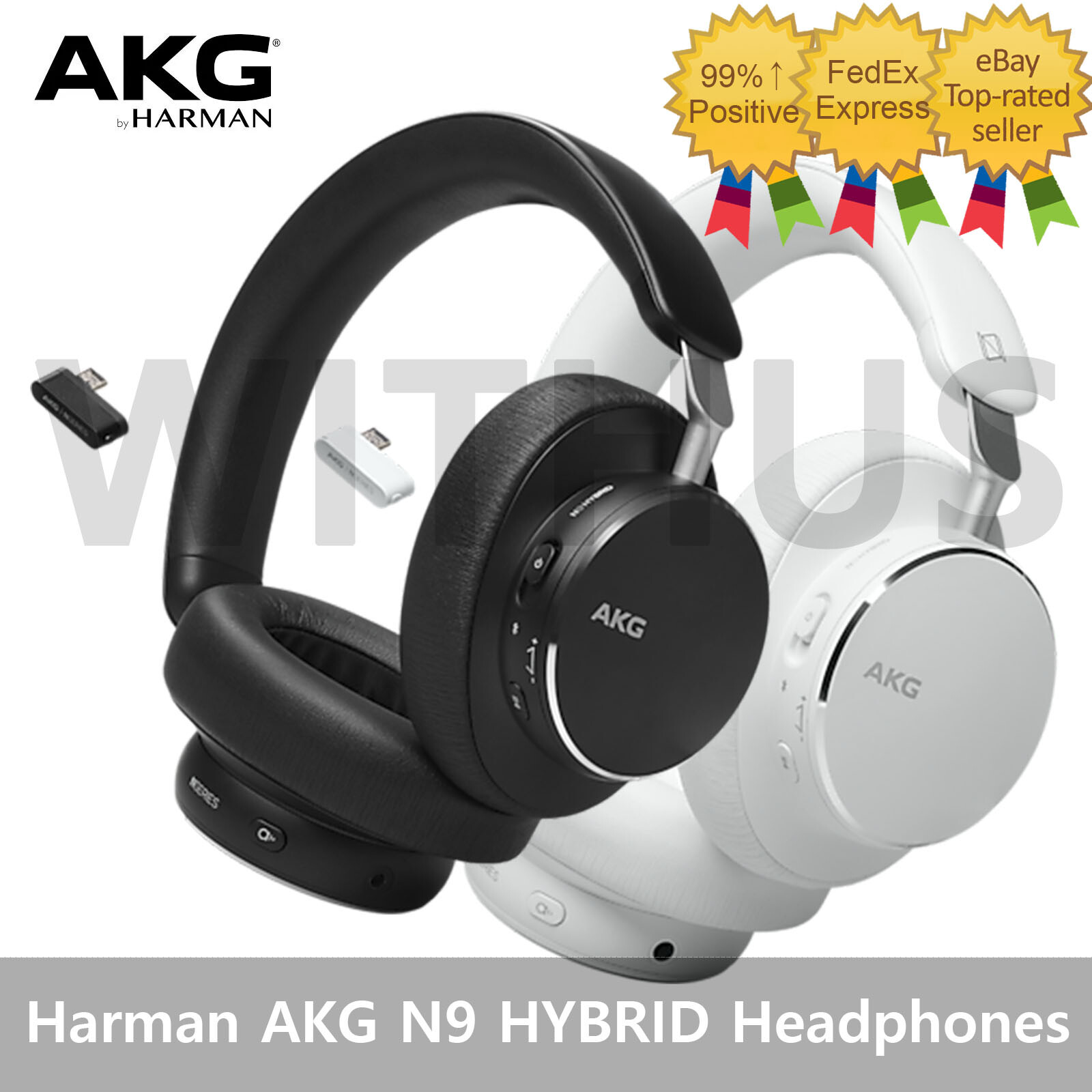 Harman AKG N9 HYBRID Wireless Over-Ear Noise Cancelling Headphones - 2colors Harman AKG N9 HYBRID Wireless Over-Ear Noise Cancelling Headphones - 2colors