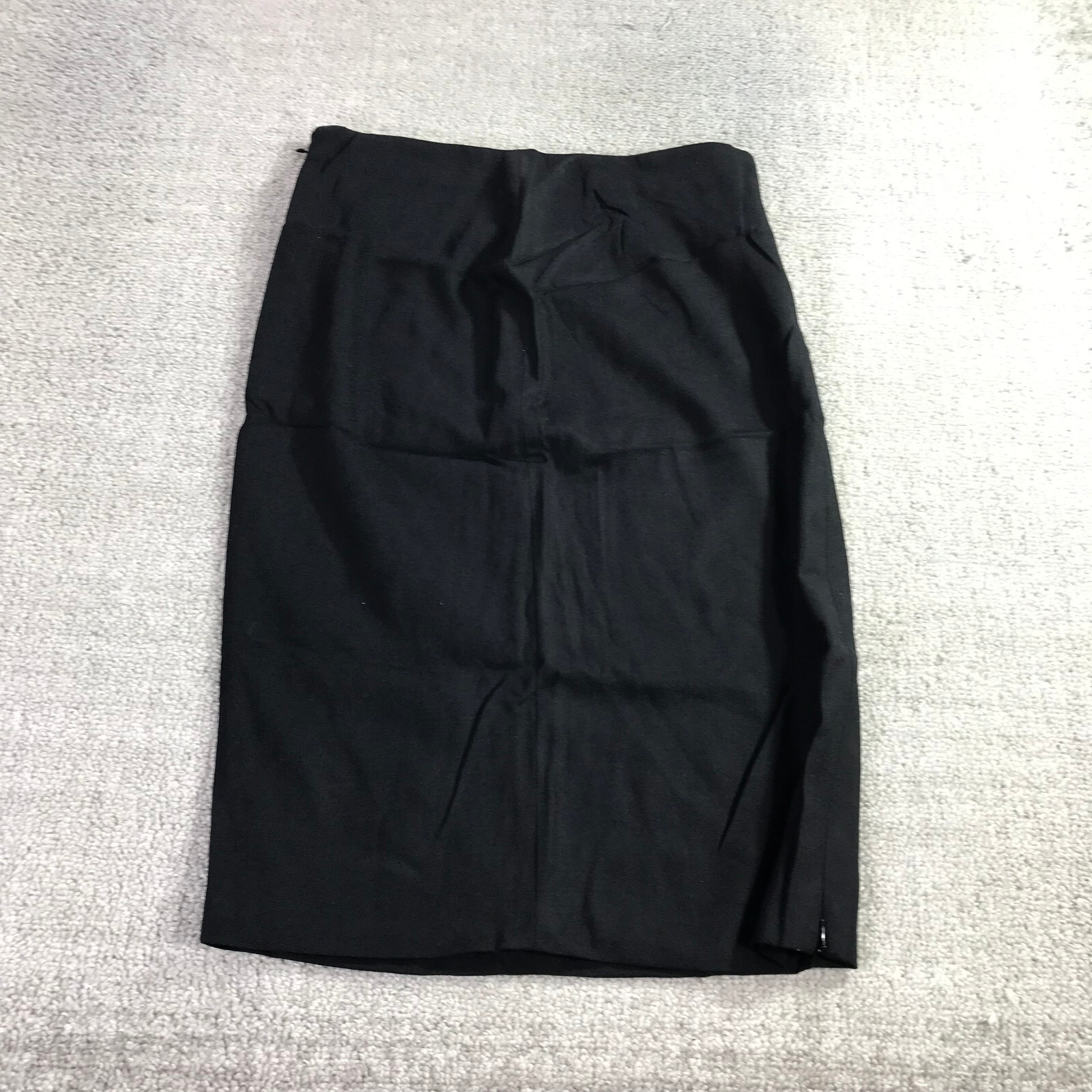 The Row Skirt Womens 6 US Black Wool Midi Zip Up Lined