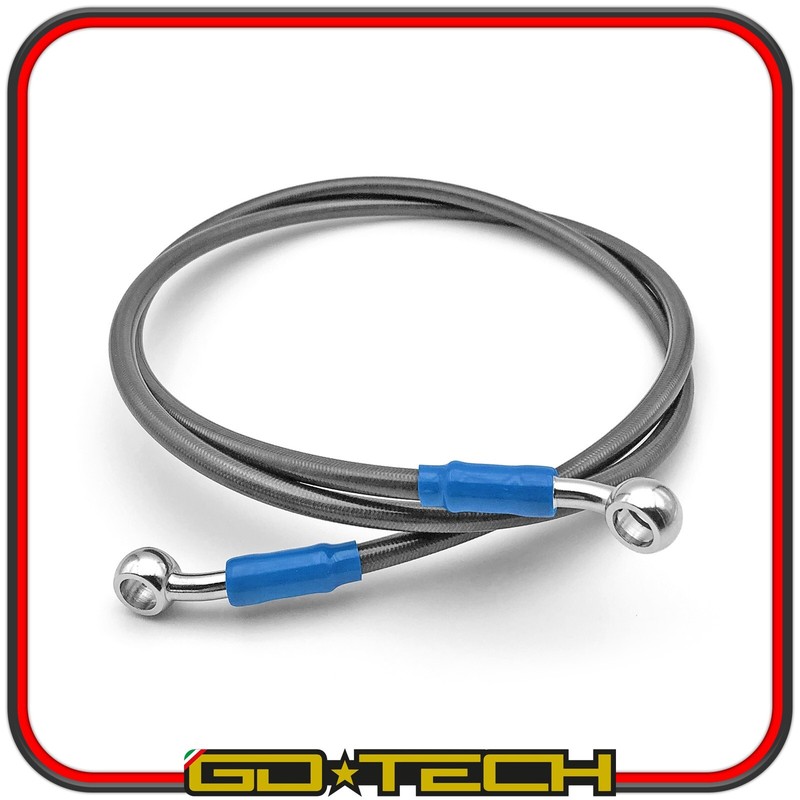 Tubo Freno In Treccia Aeronautico Moto Scooter Racing Universale 120 Cm Grigio