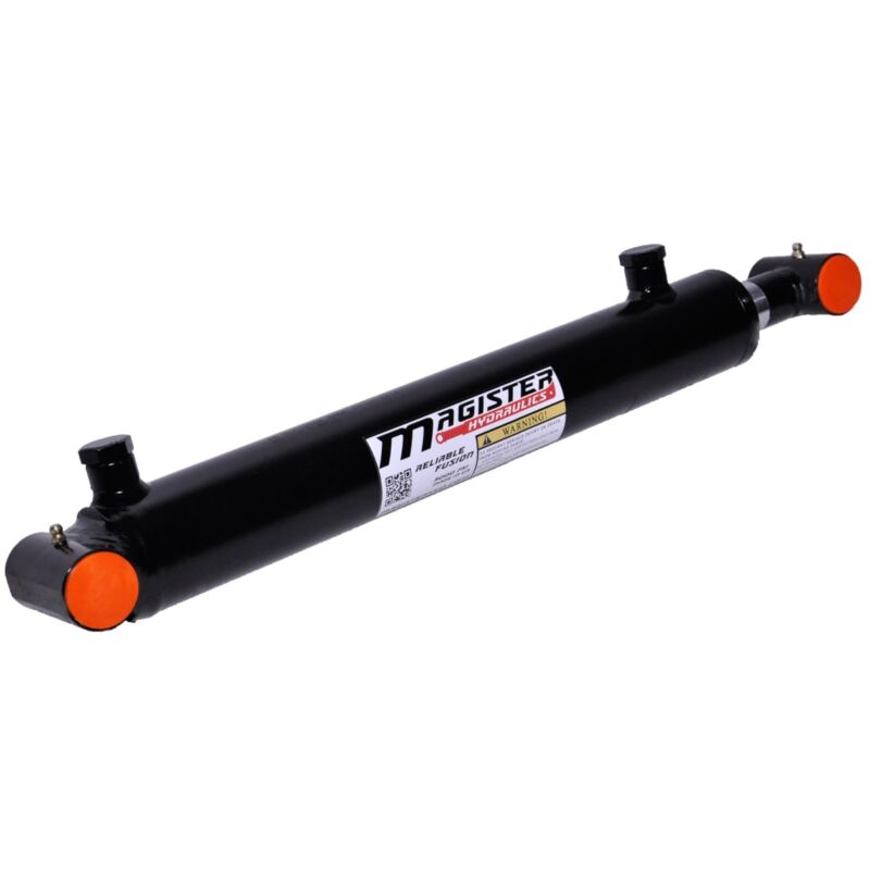 Hydraulic Cylinder Welded Double Acting 2" Bore 12" Stroke Cross Tube 2x12 NEW