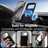 GONEZ Magnetic for iPhone 17 Pro Max Case, Compatible with MagSafe, [Screen Protector + Camera Lens Protector], Liquid Silicone Anti-Scratch Shockproof Protective Phone Case 6.9 inch, Black