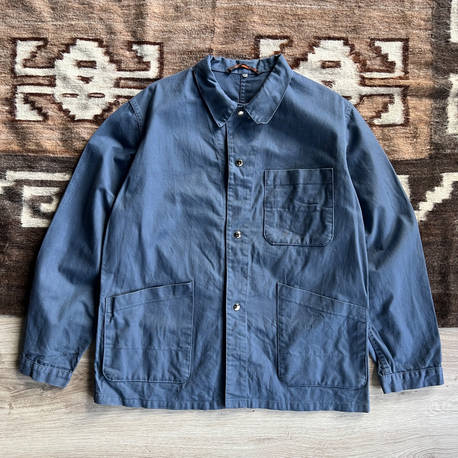 ジャケット・アウター 1950s french work jacket NAVY MILITARY 1950s Navy French Workwear Jacket - Made in England- Navy