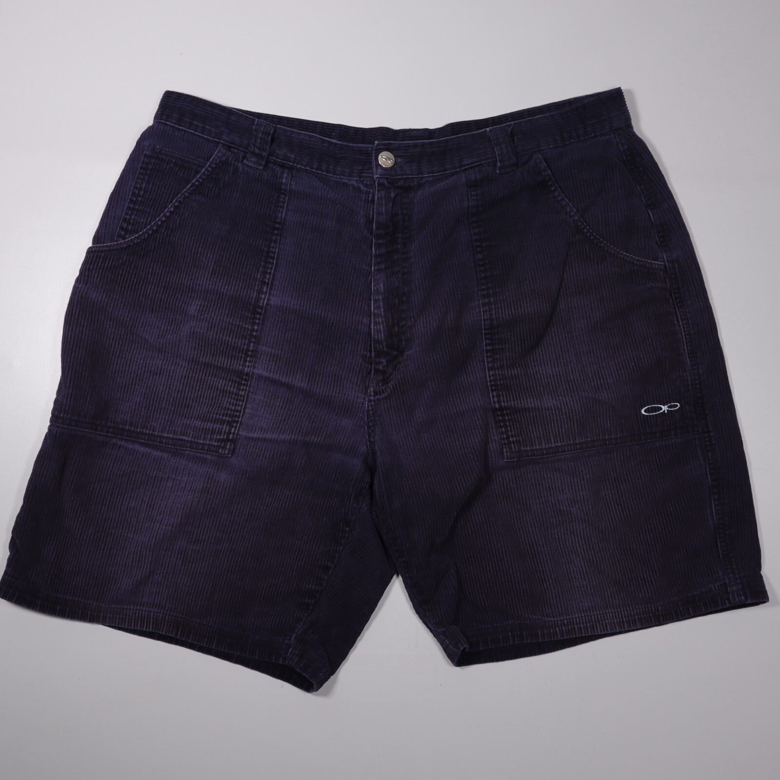 Vintage OP Sport Corduroy Shorts Blue Surf Beach Bum Skater
