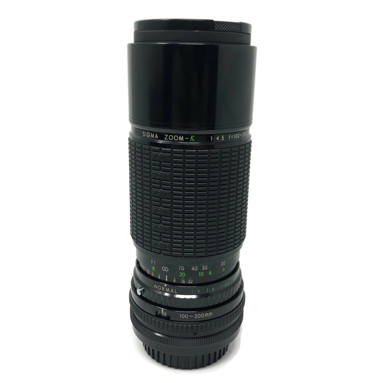 Sigma 100-200mm F 4.5 Macro Zoom-K Lens Manual Focus for Konica Made Japan
