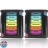 Stackable Daily Pill Organizer - 2 Pack, 4 Times a Day Weekly Medication Reminder - Premium Weekly AM/PM Pill Box with 7 Individual Stacking Cases, a Everyday Medicine Organizer for Vitamins
