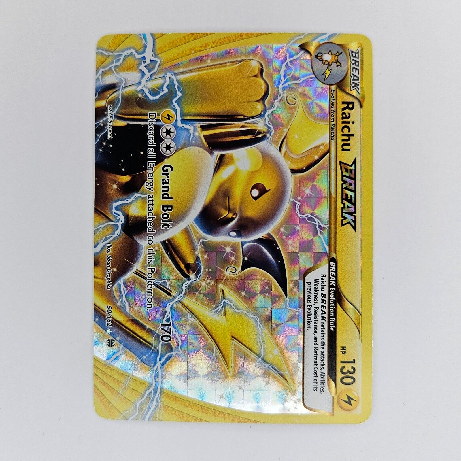 MISPRINT UPSIDE DOWN RAICHU BREAK 50/162BREAKTHROUGH NM MISPRINT UPSIDE DOWN RAICHU BREAK 50/162BREAKTHROUGH NM