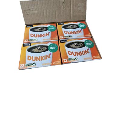Dunkin' Decaf Medium Roast Coffee, 88 Keurig K-Cup Pods 7/2025