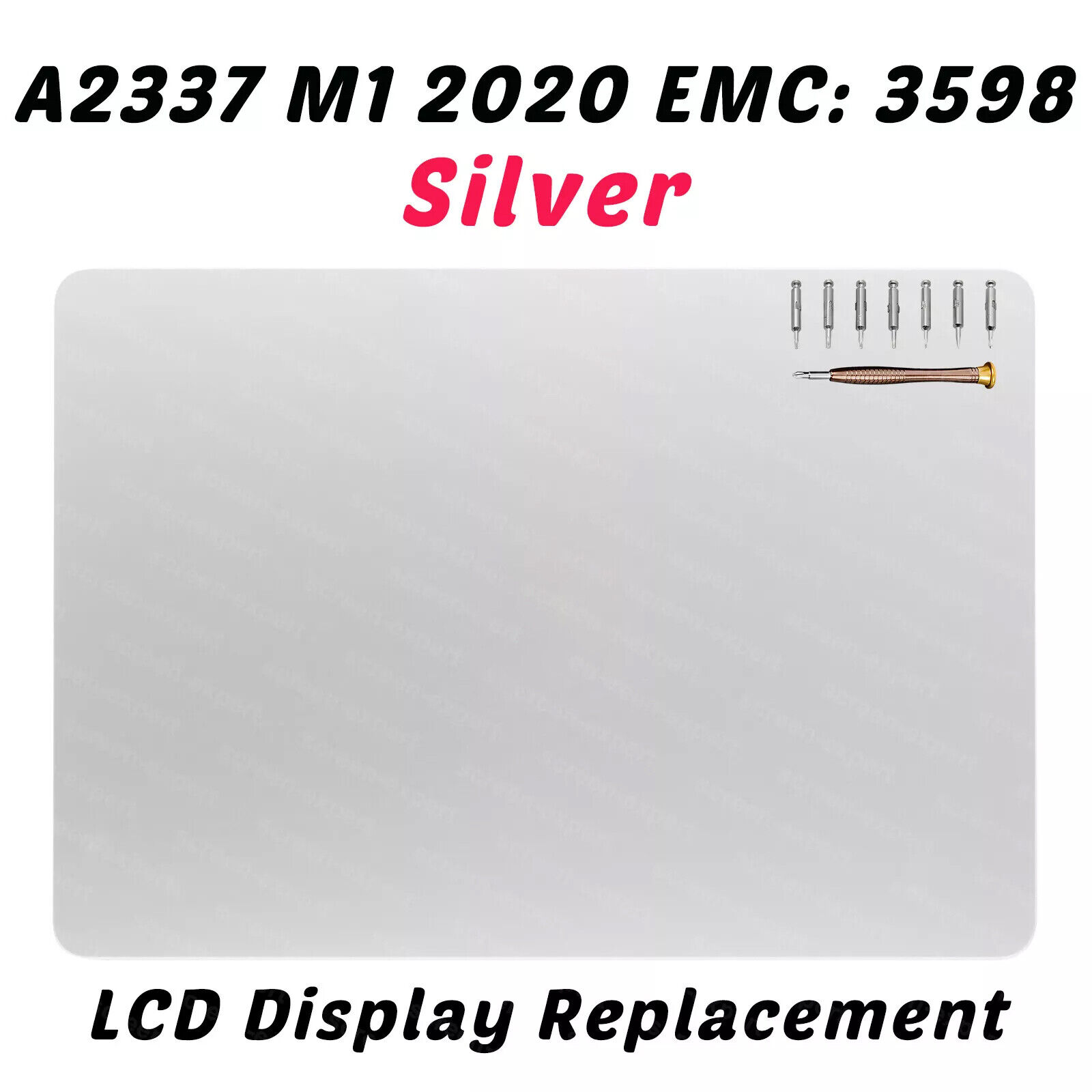 APPLE MACBOOK AIR 13 M1 2020 A2337 SILVER LCD RETINA DISPLAY APPLE MACBOOK AIR 13 M1 2020 A2337 SILVER LCD RETINA DISPLAY