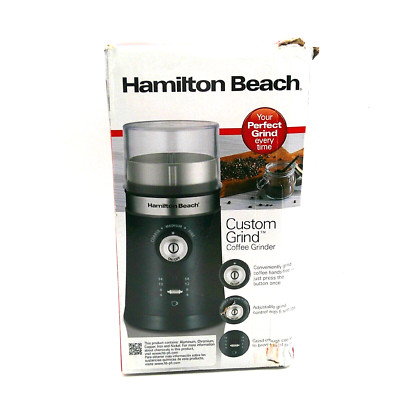 Hamilton Beach Custom Grind Coffee Grinder 14 Cups Black 80393FG New