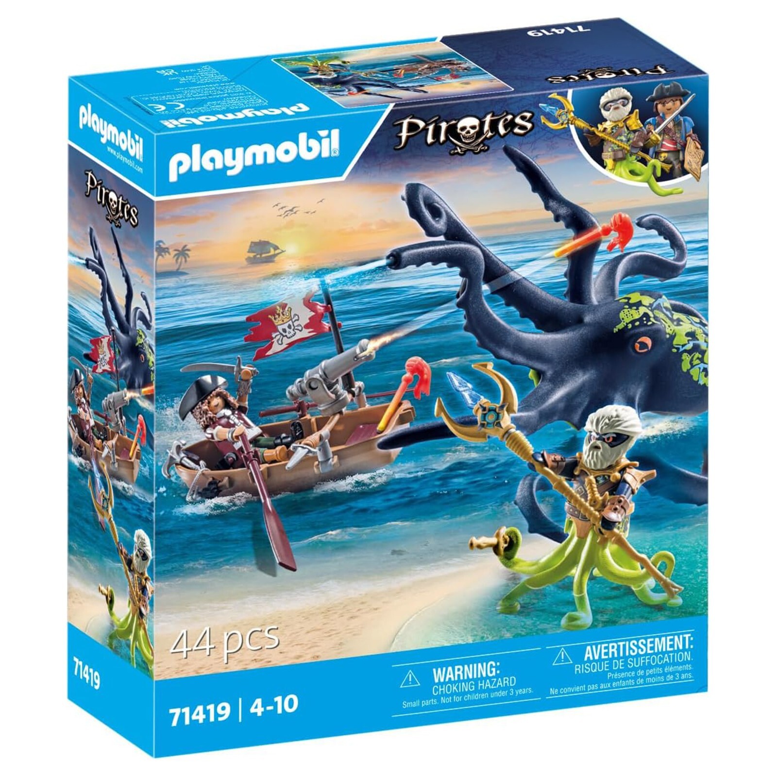 Игровой набор Playmobil Пираты сражаются с гигантским осьминогом, 71419, НОВЫЙ, В НАЛИЧИИ