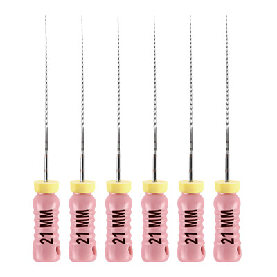 JMU 6pc Endodontic Stainless Steel Hand Use C Files 21/25mm Endo Root Canal File