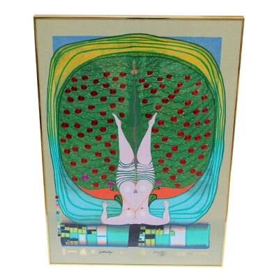 FRIEDENSREICH HUNDERTWASSER HOMAGE SCHROEDER-SONNENSTERN SILKSCREEN PRINT 1972
