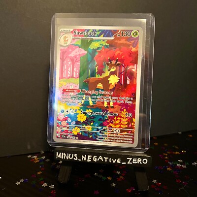 Sawsbuck - 166/162 Temporal Forces - Special Illustration Rare - Pokémon TCG '24