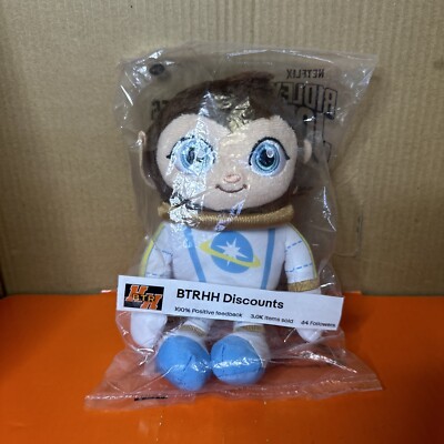 New Sealed Netflix Ridley Jones Plush Stuffed Animal Peaches Space Cadet Monkey