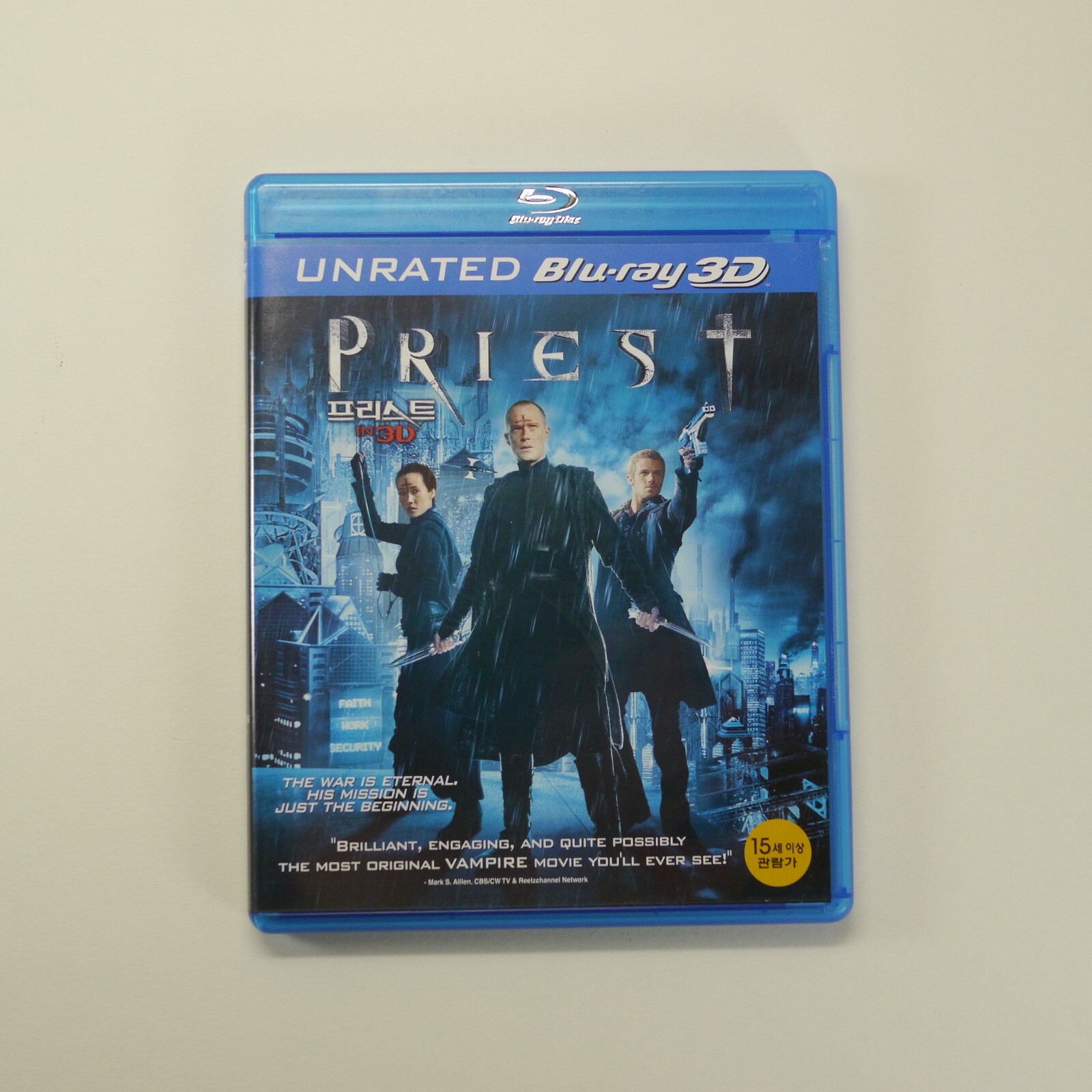 Priest 3D Blu-ray [Korea Edition, Region Free, Unrated Priest 3D Blu-ray [Korea Edition, Region Free, Unrated