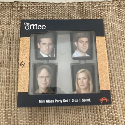 The Office - Mini Shot Glasses 2 Oz Party Game Set - New In Box