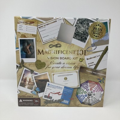 MAGNIFICENT 101 Vision Board Kit - Create a Vision for Your Dream Life BRAND NEW