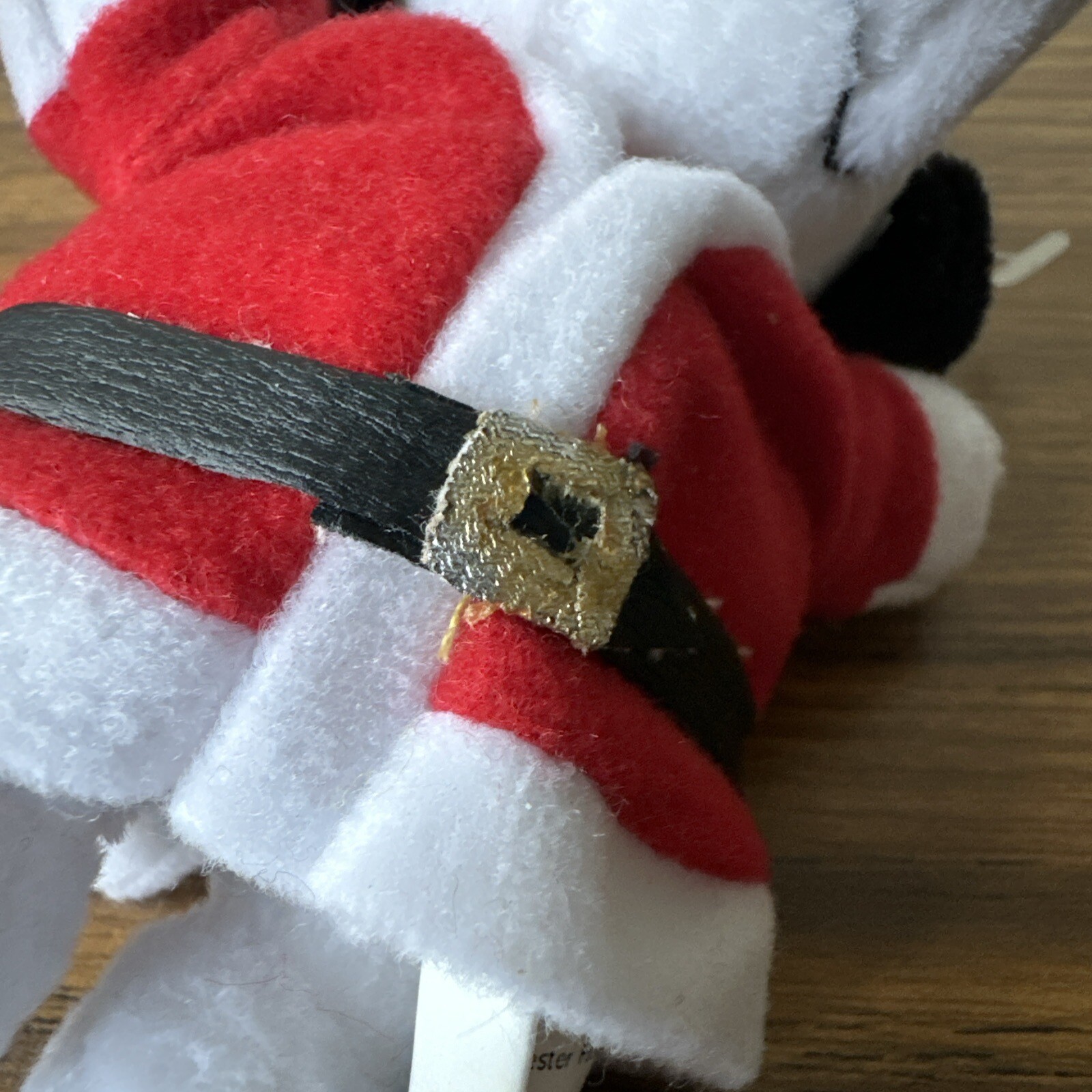 Kurt Adler Snoopy Santa plush Christmas Ornament 6in