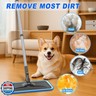 Microfiber Mops for Hardwood Floor Cleaning - BPAWA Flat Floor Mop with 4 Washable Pads for Laminate Wood Tile Vinyl Home Kitchen Bathroom - 59