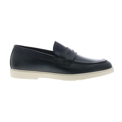 Мужские серые кожаные мокасины Bruno Magli Ezra MB4EZRF0 и слипоны Penny Shoes