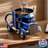 Handcrafted Truck Coffee Mug,truck driver coffee mug,semi truck coffee mug,Perfect For Truckers and Coffee Enthusiasts – Ideal Gift For lorry Lovers