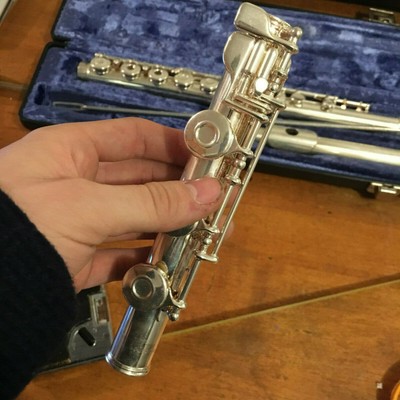 Gemeinhardt Flute Model 3SB SOLID SILVER Open Hole w/ Cases