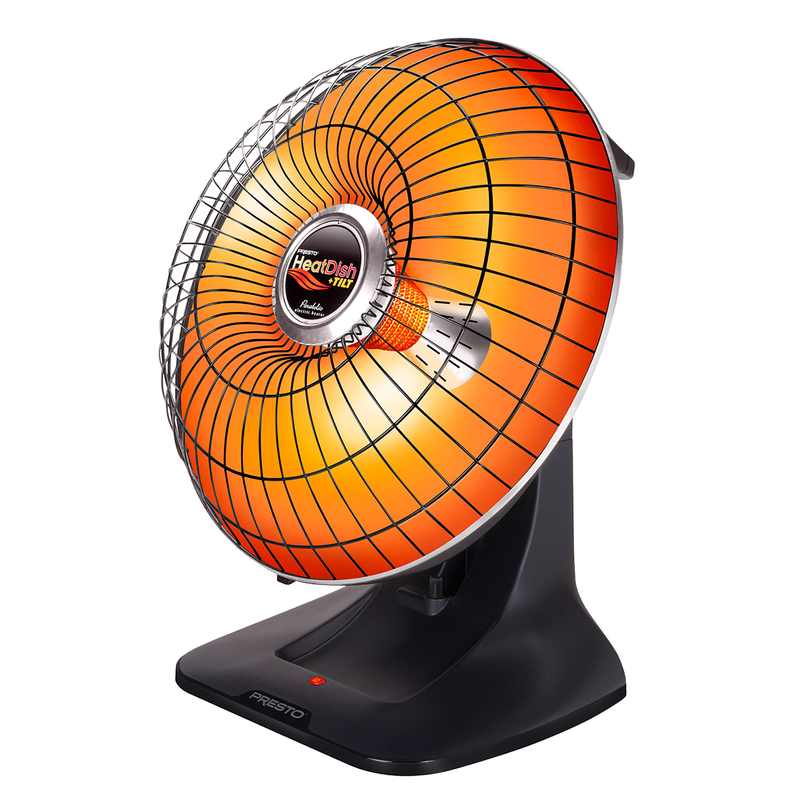 Presto Heatdish plus Tilt Parabolic Radiant Heater, Reflecti