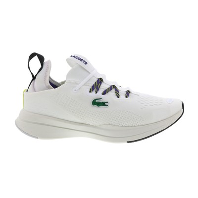 

Lacoste Run Spin Comfort 2221 Мужские Белые Холстовые Кроссовки Lifestyle Обувь, Белый, Lacoste Run Spin Comfort 2221