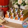 ARCHCRTC 50 Pcs Mini Jesus Figures Tiny Jesus Loves You Figurine Little Religious Christ Savior Doll to Hide and Seek for Sunday Easter Egg Stuffers Gift (50, Red)