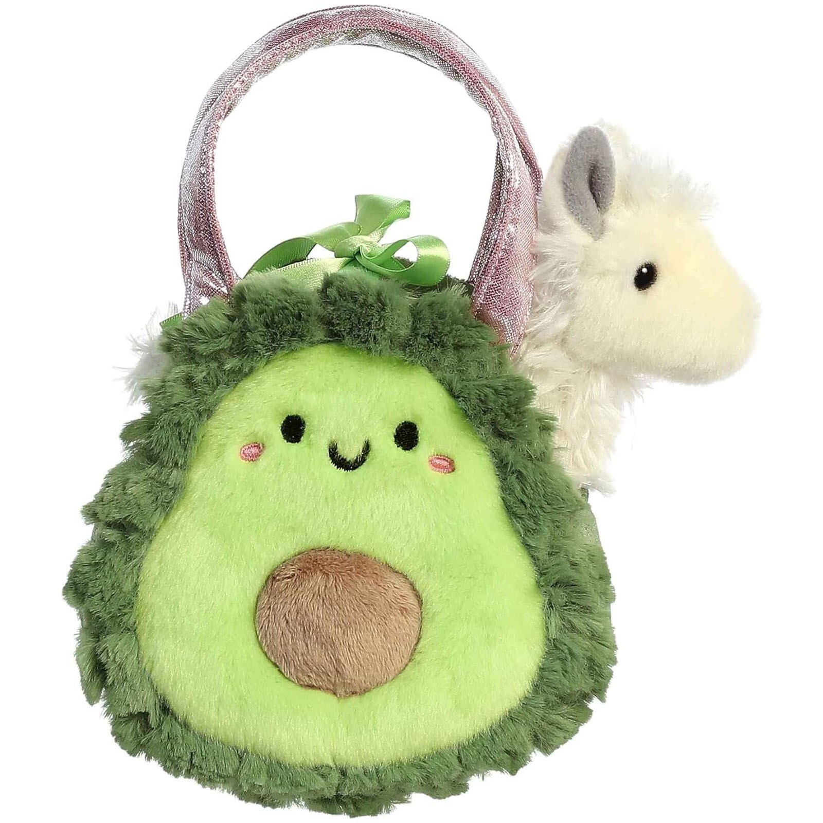 Набор плюшевых сумок Aurora Fancy Pals Foodie Avocado 5,5 дюймов НОВЫЙ В НАЛИЧИИ