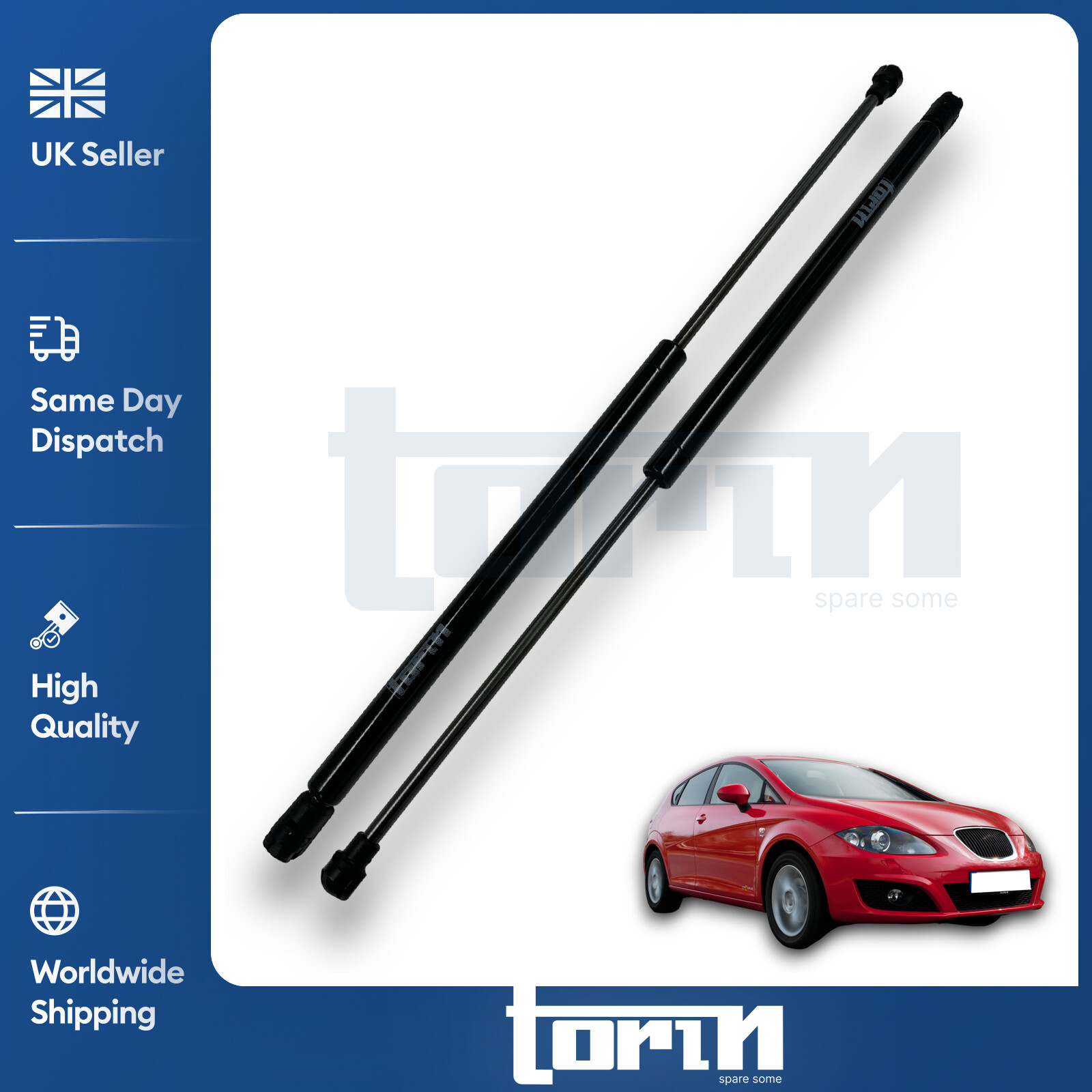 2X Tailgate Boot Gas Struts Fits Seat Leon Mk2 Hatchback (2005-2012) 1P0827550