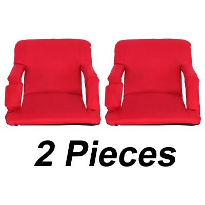 Wide Stadium Seats Chairs for Bleachers Benches - 5 Reclining Positions 2 PCS 