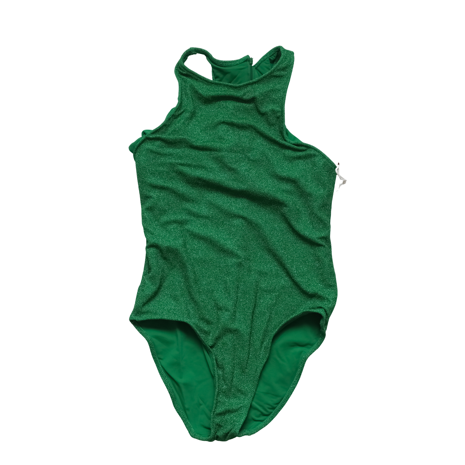 Good American Sparkle Racer Neck One-Piece Swim Suit GSW0416 Size 3 (Large)
